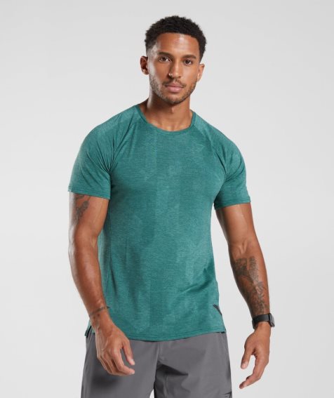 Men's Gymshark Apex T-Shirts Green | CA 850D16